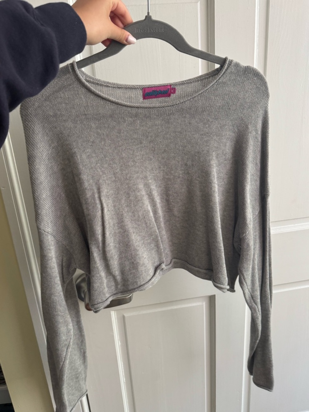 edikted cropped knit sweater